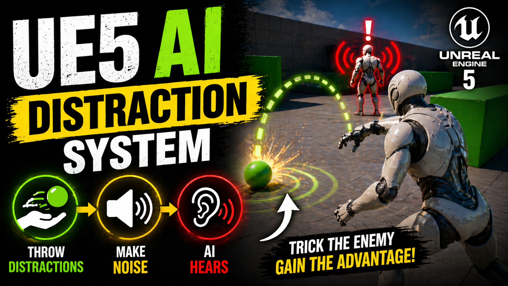 UE5 AI Distraction System with Hearing