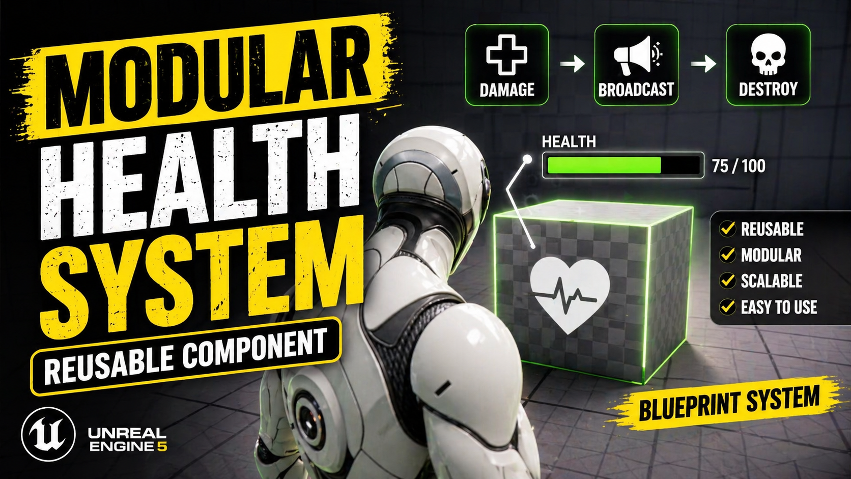 UE5 Modular Health Component