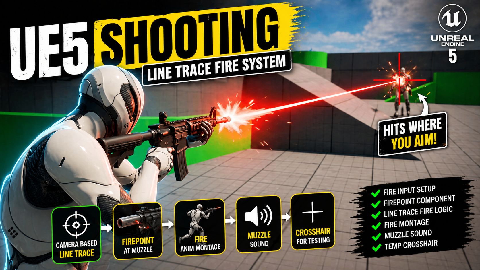 UE5 Line Trace Shooting
