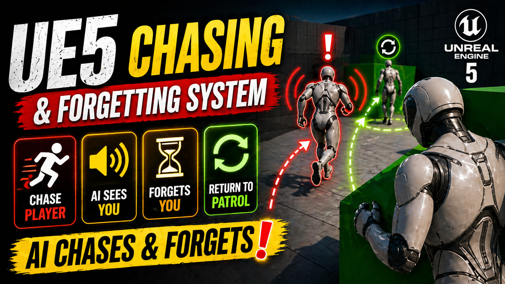 UE5 AI Chase and Forget System