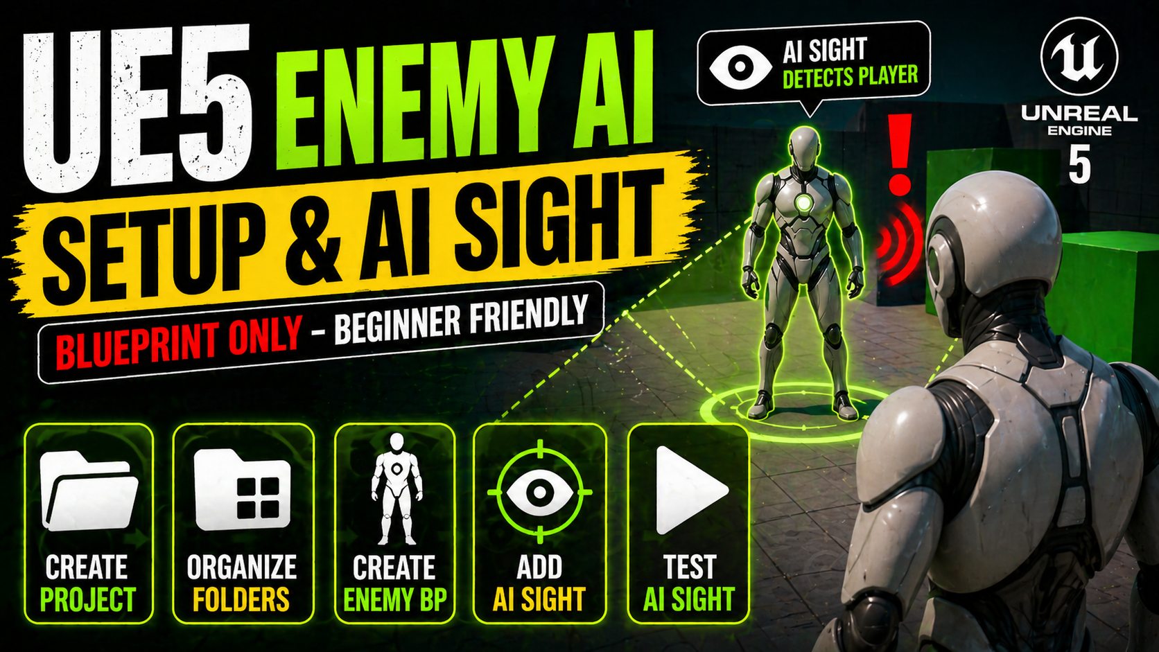 UE5 Enemy AI Setup with Sight