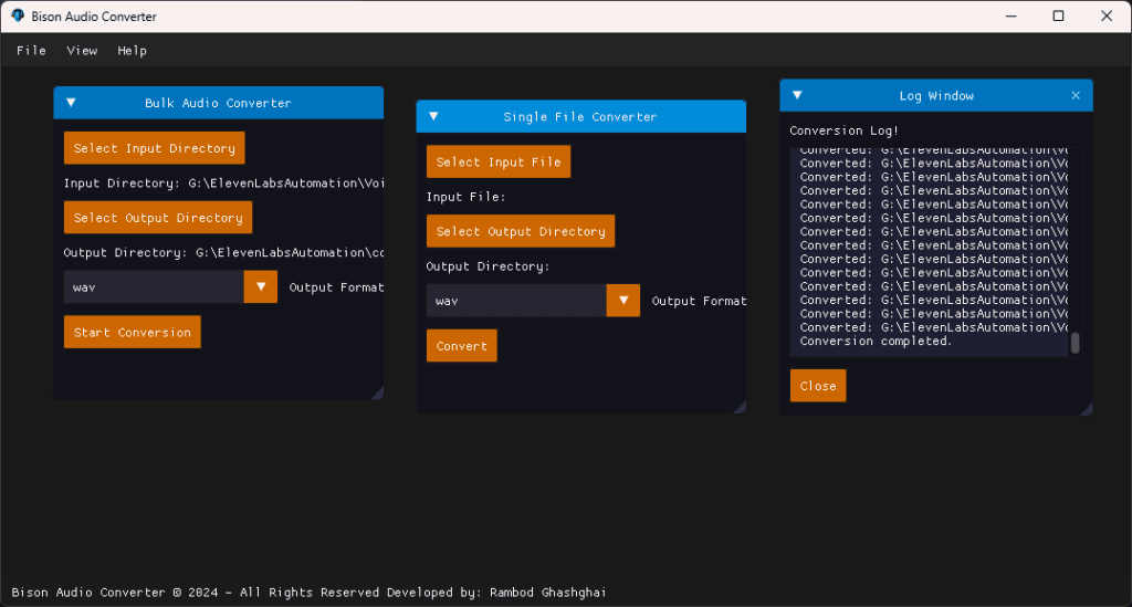 Bison Audio Converter